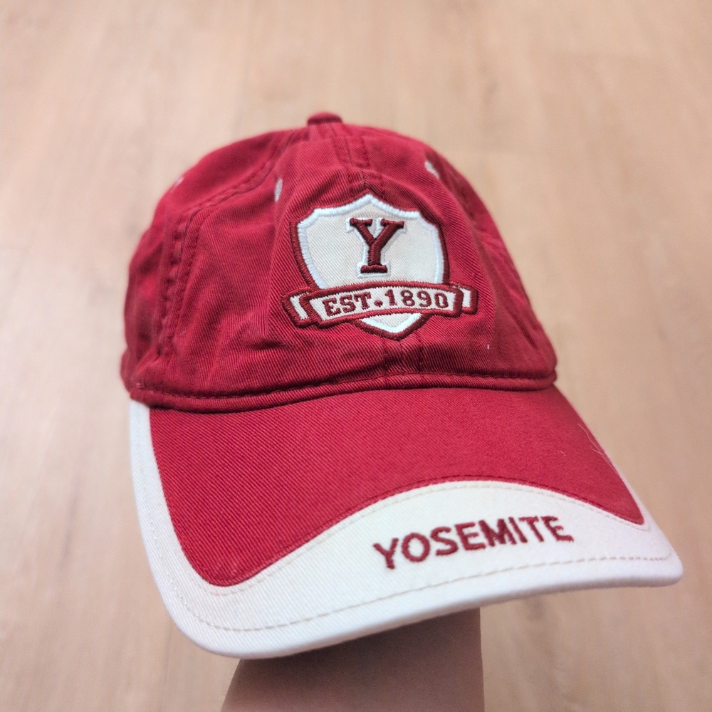 Triangle Sport Yosemite National Park Est 1890 Red Cotton Baseball Cap Hat